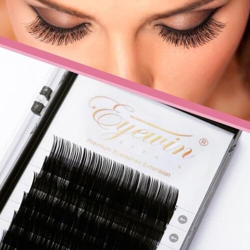 Eyewin 7-14mm C/D Curl Faux Individual Eyelashes Extension Lash Makeup Maquiagem False Cilios Cils Mink Eyelashes Extension