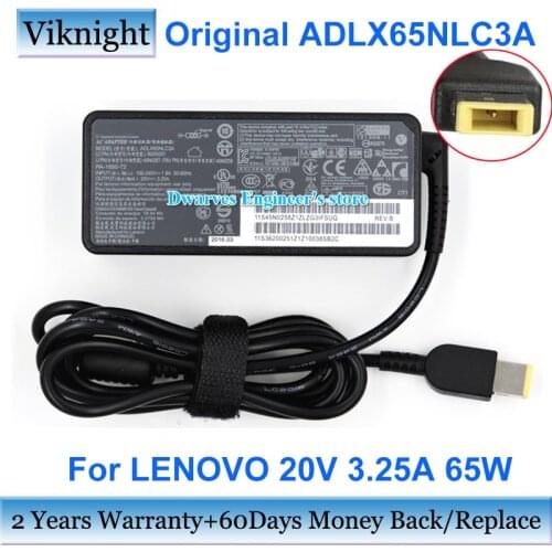 Original ADLX65NLC3A AC Adapter 20V 3.25A ADLX65NLC2A ADLX65SDC2A ADLX65NCC3A For LENOVO IDEAPAD YOGA 13 14 T440S T540P T440P