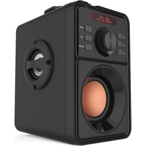 HYASIA Free ship Portable bluetooth speaker outdoor Support microphone karaoke with remote control support TF USB FM radio AUX