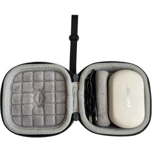 Portable Storage Box Hard Shell Protection Bag Carrying Case for Bose Quietcomfort qc Earbuds True Wireless Bluetooth Headset