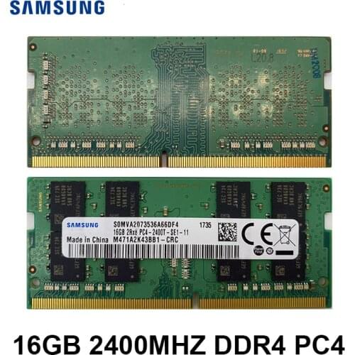 Samsung DDR4 RAM 16GB PC4 2400MHz 2400T DIMM Original notebook Memory
