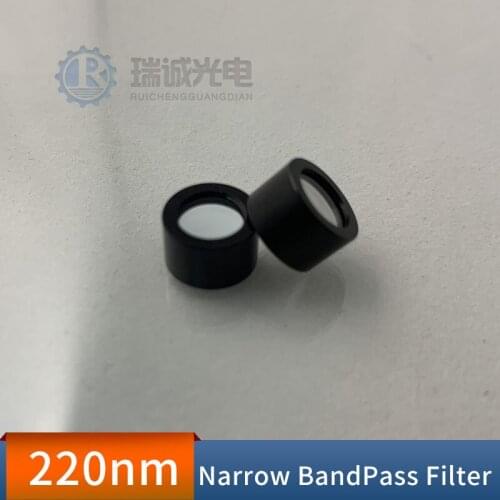 220nm Narrow Bandpass Filter of Water Quality Monitoring System/Total Nitrogen Detection Deep Uv-c High Transmittance