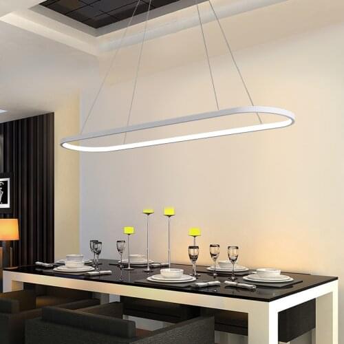 Modern led pendant lights for dining room parlor aluminum black/white Pendant lamp suspension luminaire lustres lampadari XU