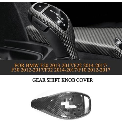 DRY carbon fiber gear shift knob cover For BMW 1 2 3 4 5 Series F20 F22 F30 F32 F10 2012-2017