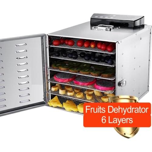 Fruit dryer dehydrator vegetable drying machine stainless steel commercial meat herbal tea fish dryer food dehydrator 220V