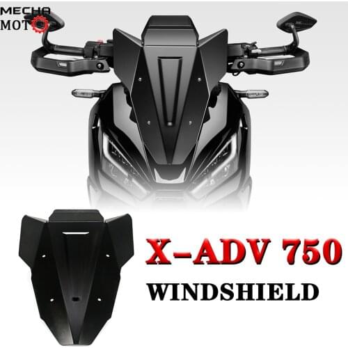 Windshield black Metal front windscreen airflow wind deflector For Honda x adv xadv 750 Accessories 2021
