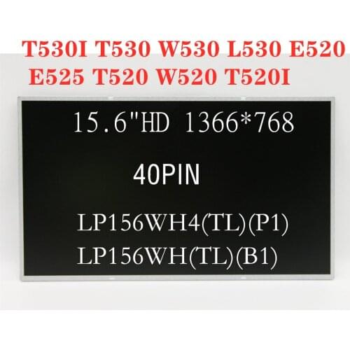 New for Original lenovo thinkpad t520i T520 W520 LCD screen for 15.6"HD AG(1336*768) 40pin 04W0424 04W3260 04W3551 04W3339