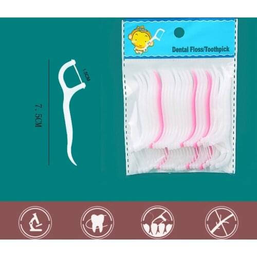 25pcs/50Pcs Thread Dental Flosser Oral Gum Teeth Clean Tools Dental Plastic Tooth Picks Teeth Care Wholesale