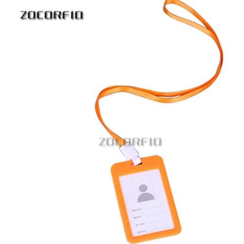 100pcs Employees Card holder Badge Plastic Pp Exhibition Meeting Work Brand box