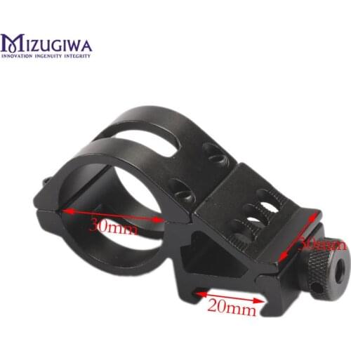30mm Offset Rifle Flashlight Torch Laser Mount 20mm Rail Weaver Picatinny Mount Rifle Sight Pistol Airsoft Gun Caza
