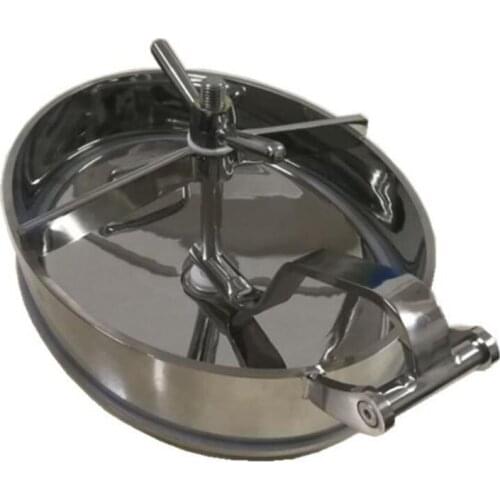 430x330mm Elliptical Tank Inward Manway Cover Oval Sanitary Stainless Steel SUS304 EPDM/ Silicone