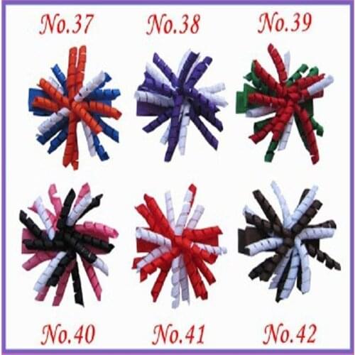 50 BLESSING Girl Boutique Hair Clips 1.75" Corker Bow Inch Hair Bows For Hair Accessories Hairbows With FREE Shipping