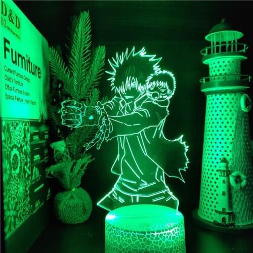 Beelzebub Oga Tatsumi 3D Lamp Led Cartoon Night Light Anime Bedroom Decor Bedside Change Colorful Touch Lampara Manga Kids Gift