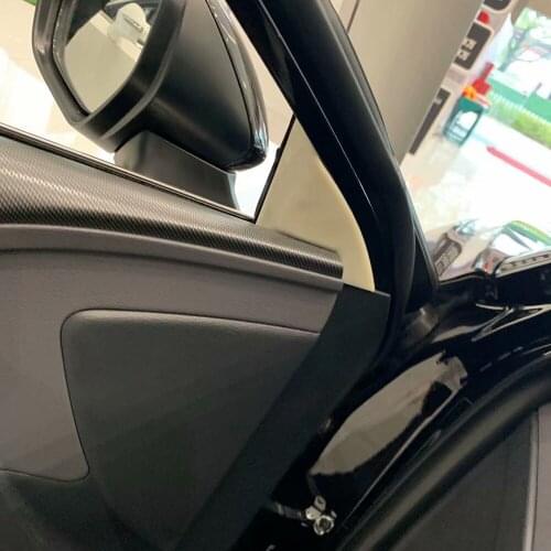 For Toyota avalon 2019 2020 ABS Carbon Fiber Front Window Triangle Cover Trim Auto Window A Pillar Sticker Cover Car Styling