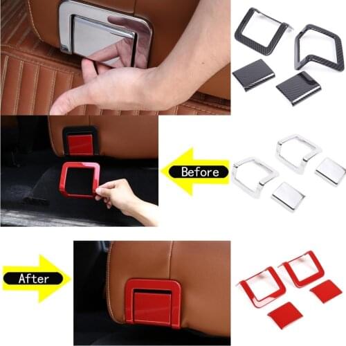 Interior Rear Row Car Seated Lift Switch Frame Trim Decorative Accessories For Toyota Tundra 2014-2021 ABS Cover 3 Color Choice