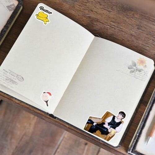 K-POP 100PCS/SET Bangtan Boys Stickers Butter JUNG KOOK JIMIN JIN SUGA J-HOPE DIY Cartoon Stickers Home Decor
