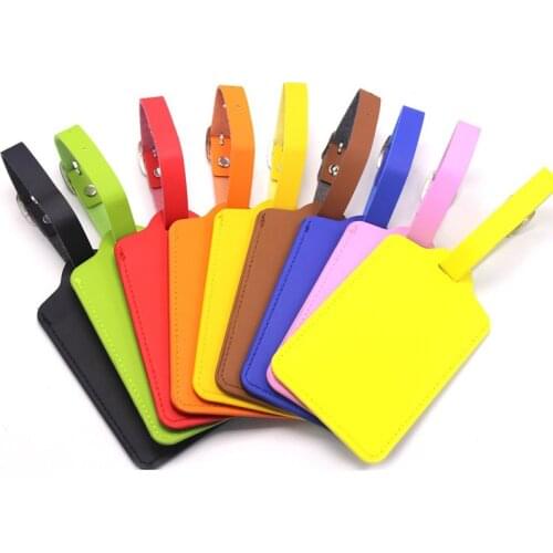 Quality Leather Luggage Tag Travel Accessories Suitcase ID Address Name Holder Baggage Boarding Tag Portable Label Drop Shipping