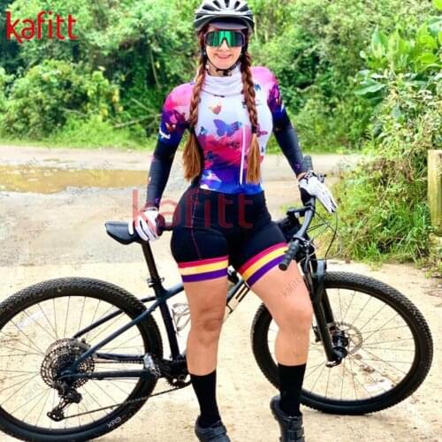 Kafitt jersey suit clothing shirt 2021bici dastrada long-sleeved shorts suit fashion tights Colombia bicycle wear roupa ciclista