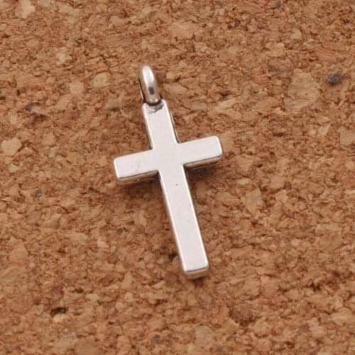 Small Cylindrical Smooth Cross Charm Beads 7.9x16.5mm 157pcs zinc alloy Pendants Fashion Jewelry DIY L429