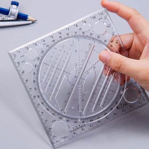 Ellipse Springhall Angle Geometric Drawing Template Circle Maker Drawing Ruler Multifunctional Drawing Ruler