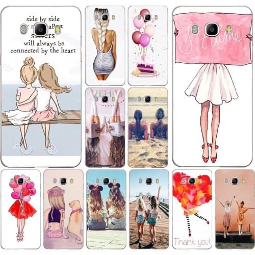 035FG Best friend Soft Silicone Tpu Cover phone Case for Samsung j3 j5 j7 2016 2017 j330 j2 j6 Plus 2018