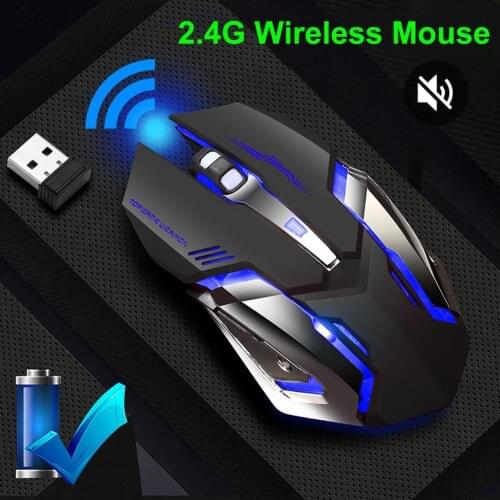 2.4Ghz gaming mouse Optical wireless Mouse Rechargeable gamer 3 keys Wireless Mice with USB Receiver for PC Laptop gamer