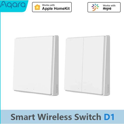 Newest Original D1 Version Aqara Switch Smart Light Remote Control ZigBee Wireless Wall Switch For Mijia Mi Home App
