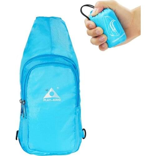 Portable Foldable Chest Bag Outdoor Sports Cycling Foldable Chest Bag Casual Shoulder Sling Bag