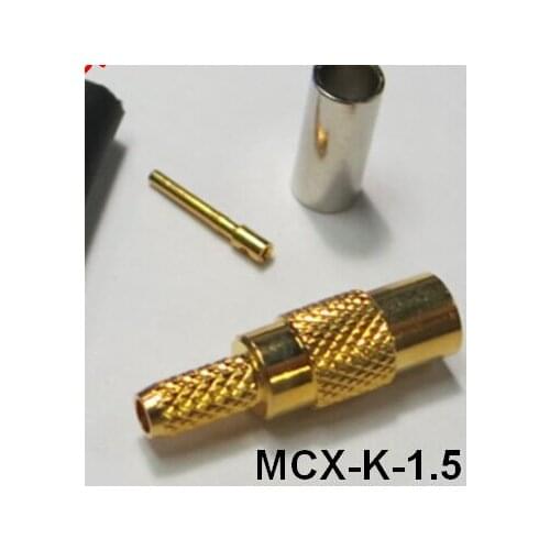 RF MCX Type Connector MCX-K-1.5 Female weld ,Plug Crimp Cable Coaxial connector wireless router Antenna 5pcs/lot