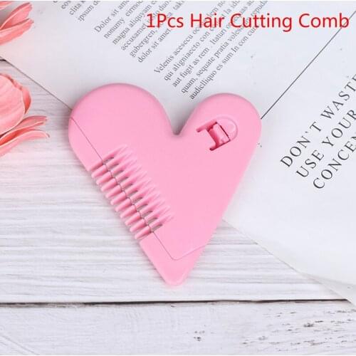 Heart Shape Combs Razor Thinning Hair Cutting Comb Pubic Bikini Hair Remover Trimming Tools Women Mini Trimming Accessories
