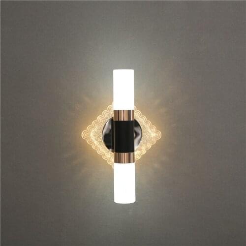 Modern LED Crystal Wall Light Bedroom Bedside Living Room Background Wall Decor Kitchen Glass Wall Lamp Lighting Restaurant