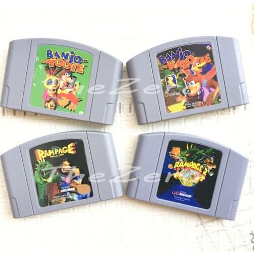 Banjo-Kazooie Tooie Rampage World Tour Universal Tour English Language Video Game for 64 Bit Console NTSC Version