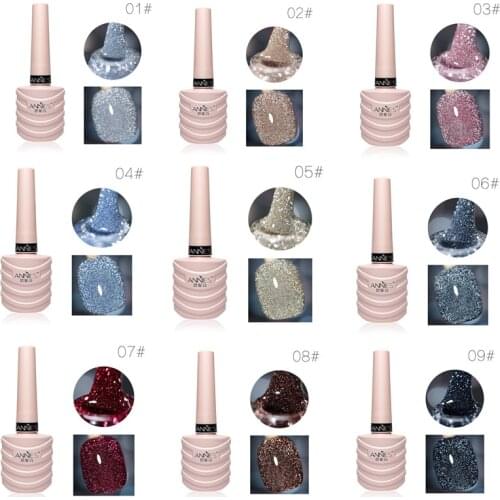 Exploding Diamond Glue Nail Polish UV LED Art Gel Polish Varnish Soak Off Bright Fine Glitter Nail Art Phototherapy Glue Tool