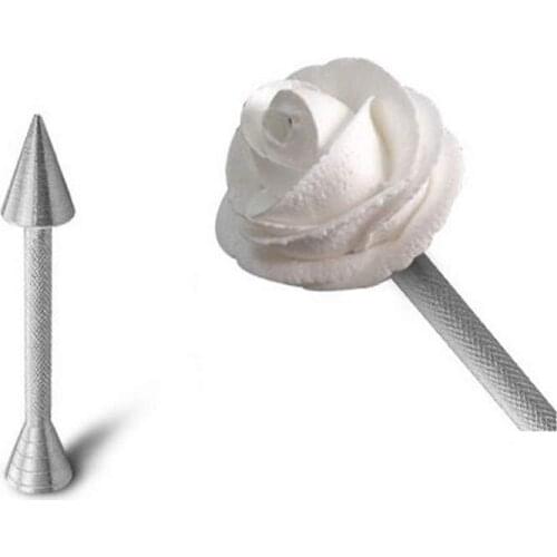 1PC Arrow Shape Roses Flower Holder Decoration Pastry Sticks Baking Cone Cream Tools Piping Cake Aluminium Alloy Rod