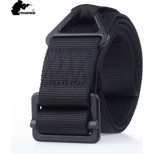 New Tactical Belt Hook Loop Alloy buckle High Nylon Casual Combat Belt For Men Women 4.3cm Military Training Belt Aj101