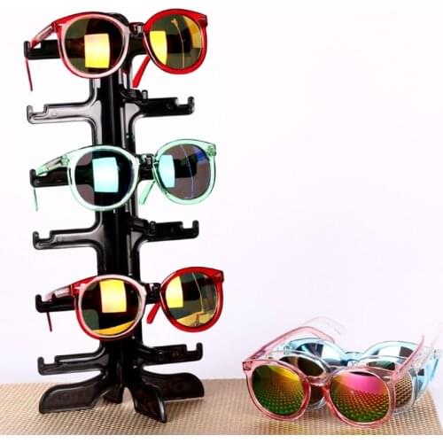 6Pair Sunglasses Eyeglass Glasses Frame Rack Display Stand Organizer Show Holder B2QE