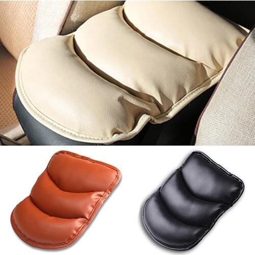 Auto Central Armrest Car Soft Faux Leather Armrest Consoles Seat Covers Pad Vehicle Cushion Pillow Universal Car Seat Padding