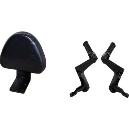 Rearsets Backrest Black Rear Set Foot Peg Passenger Mounting Footpeg Mounting Bracket Foot Pegs For Victory High-Ball Vegas
