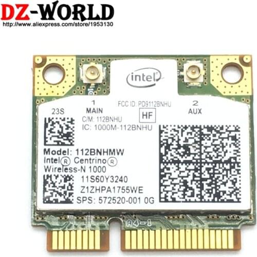 For Intel Wireless-N 1000 112BNHMW HF Mini PCI-E Wireless WLAN Card 60Y3241 for Thinkpad E120 E220S E320 E420 E420S E520 L420