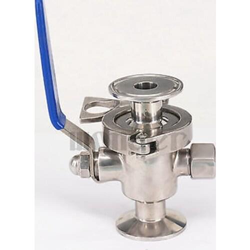 3/4" 19mm SUS304 Stainless Steel Sanitary 1.5" Tri Clamp Knock-down Ball Valve For Homebrew Dairy Product