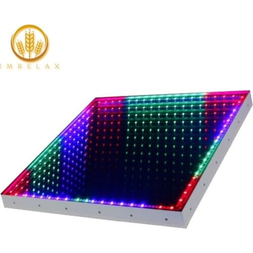 IMRELAX 50CMx50CM 3D Time Tunnel RGB LED Light Dance Floor Wedding DJ Disco Nightclub Light