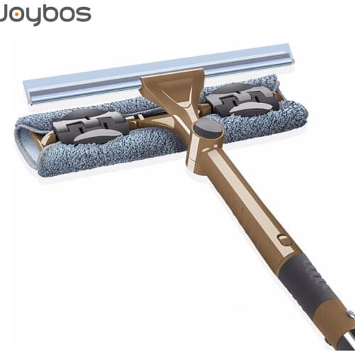 JOYBOS Glass Cleaning Artifact Telescopic Rod Household Double-Sided Window Cleaner High-Rise Window Scraper Cleaning Tool JBS70