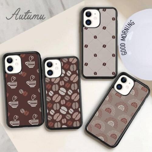 Coffee Aesthetic Phone Case for iPhone 11 12 Pro Max mini X XR XS SE 2020 5 6S 7 8 Plus Samsung Galaxy S8 S9 S10 Cover shell