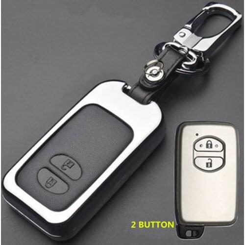 Leather Car Key Case Cover For Toyota Land Cruiser Prado 150 Camry Prius Crown For Subaru 2013 2014 Foreste Outback XV legacy