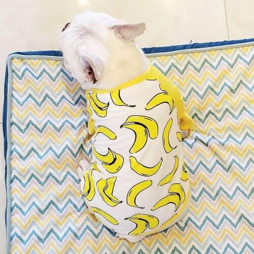 French Bulldog Summer Cool Cotton Tshirt Pet Dog Clothes for Small Dogs Pets Clothing Pug Breathable Costume Yorkshire Apparel