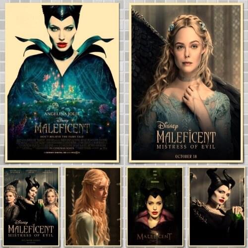 Maleficent Mistress of Evil (2019) 2 Movie Poster Wall Stickers For Home Room Bar Decor Art