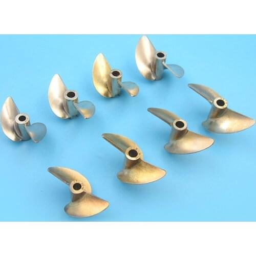 1PC P1.9 Copper Propeller 36mm 37mm 38mm 40mm 42mm 45mm Brass Proppellers 4mm 4.76mm Hole CW CCW Props for RC Boats DIY Parts