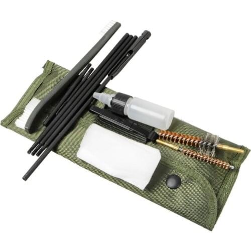 Pistol Gun Cleaning Set 10pcs for .22 22LR .223 556 Rifle Pistols Gun Cleaner Kit Nylon Brush Hunting Accessories