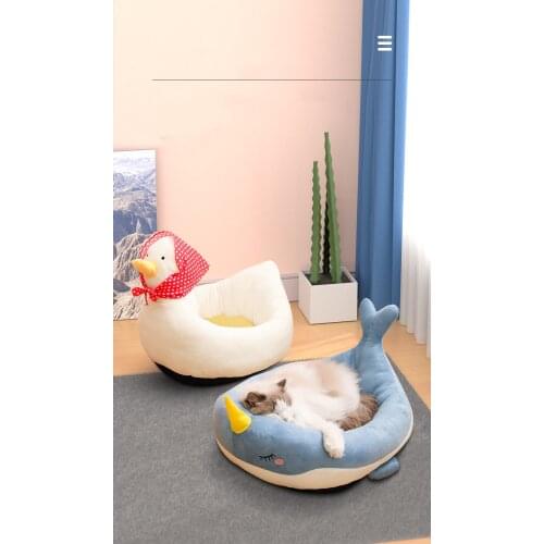 Cat litter four seasons summer house bed cat net red warm kennel small dogs dogs semi-enclosed pet supplies