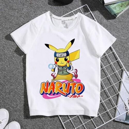 New Pokemon Children Clothes Creative Pikachu T-shirt Summer Short Sleeve Shirt Soft Kids Tops Cartoon Fashion Boys Tops T-shirt